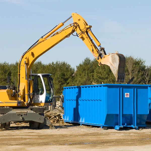 how many times can i have a residential dumpster rental emptied in Rosebud County Montana